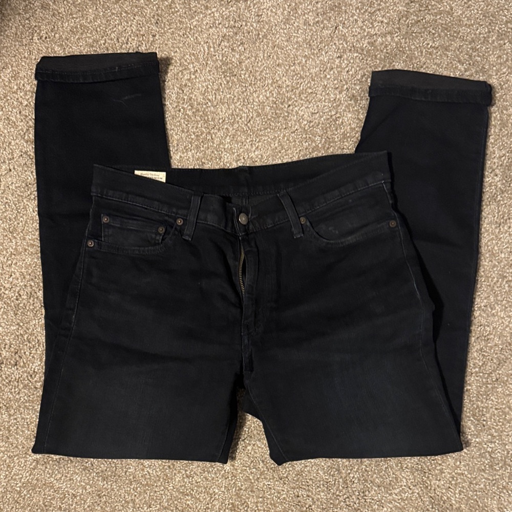 Levi's Men's Dark Black Slim Jeans